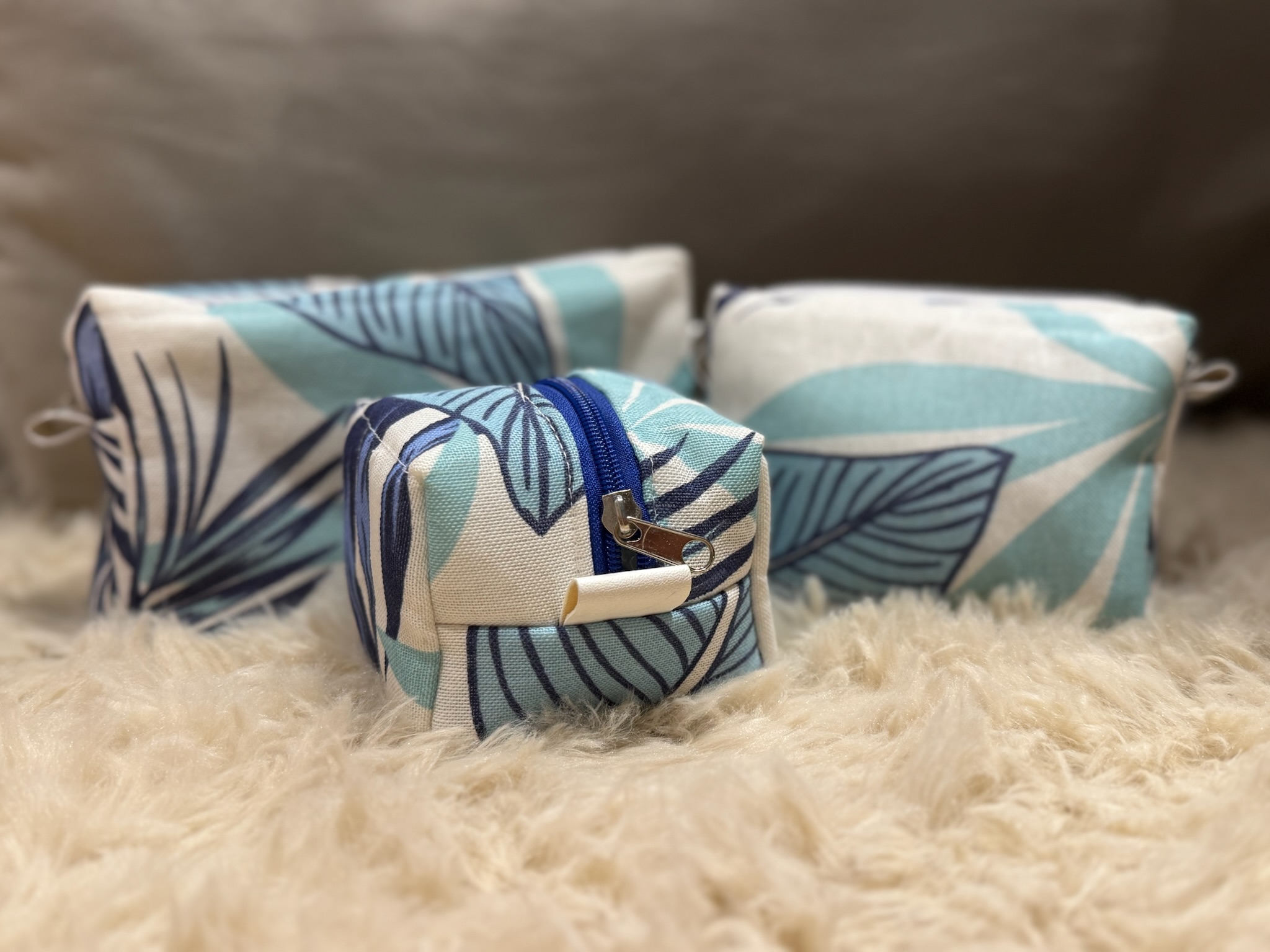 Neceser rayado artesanal